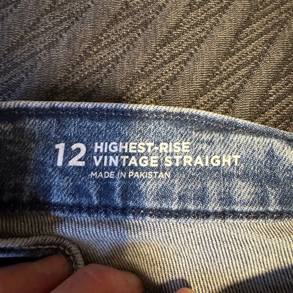 Arizona Jean Company Light Blue Straight Leg Jeans with Bow Embroidery - Picture 3 of 5